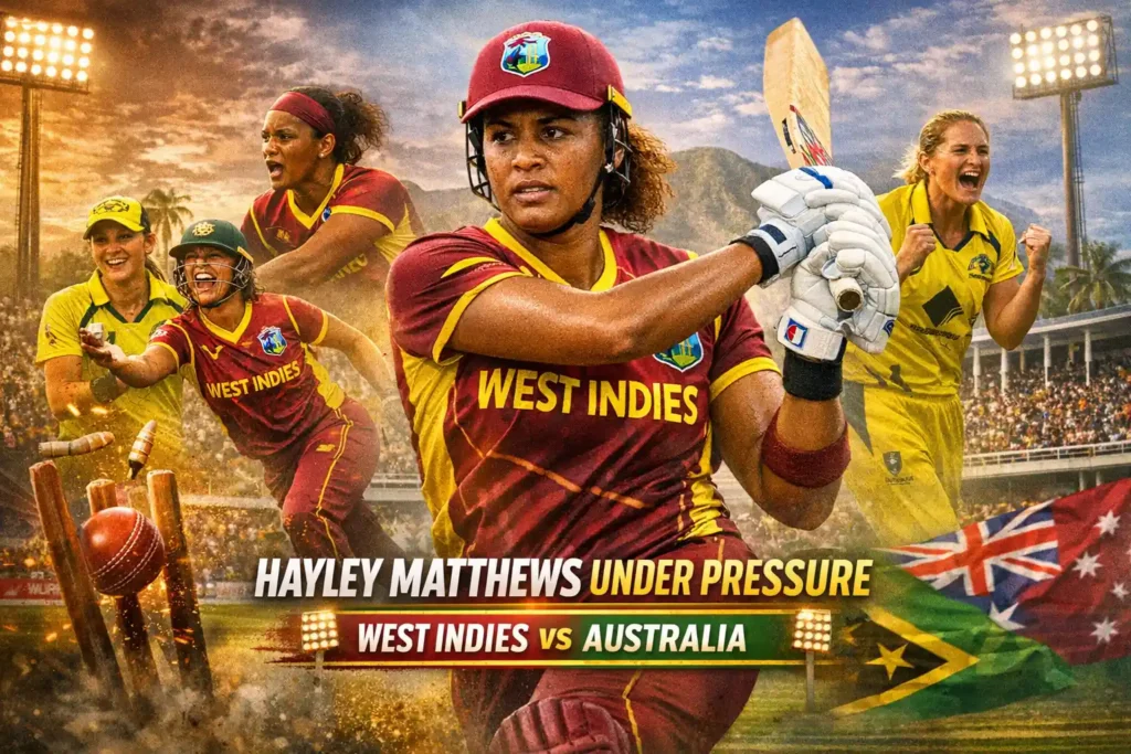 Hayley Matthews Under Pressure in West Indies vs Australia