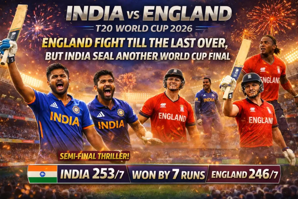 IND vs ENG: England Fight Till the Last Over, But India Seal Another World Cup Final
